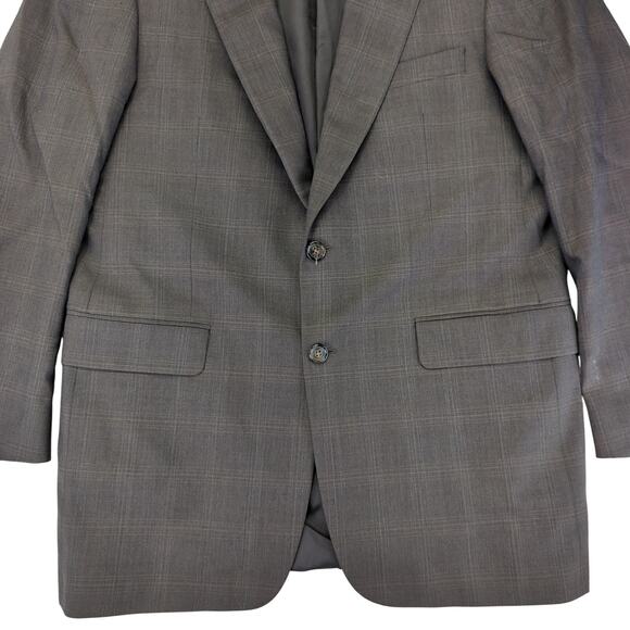 Burberry Gray Plaid Blazer - Picture 4 of 10